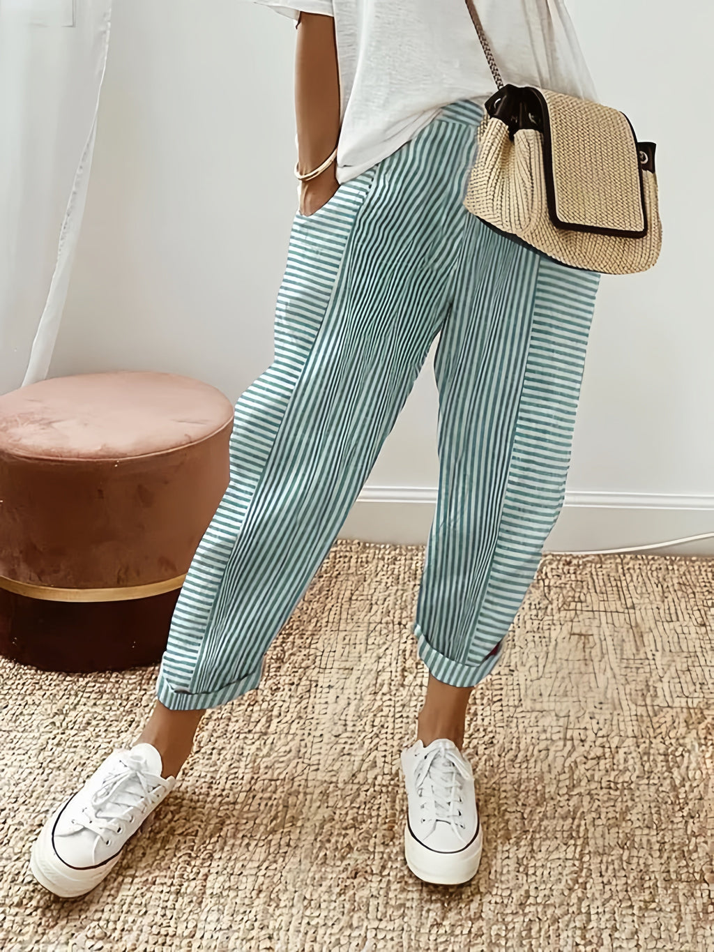 Florence | Lightweight Stripe Trousers