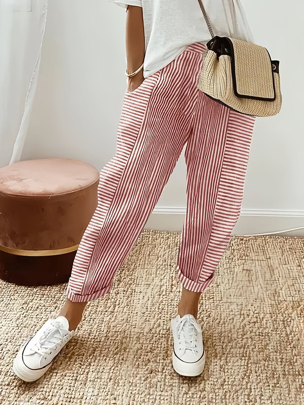 Florence | Lightweight Stripe Trousers