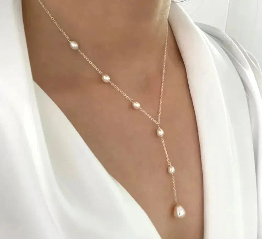 Cherry | Elegant Pearl Pendant Necklace